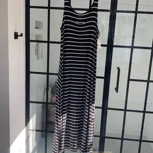 navy maxi summer dress Navy Blue Warm Cotton Waffle Tier Maxi Dress 32